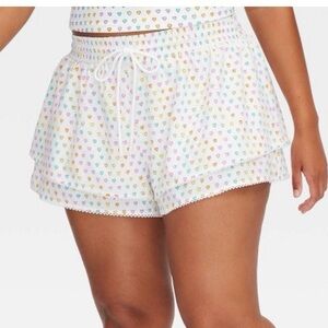 Women's Disco Hearts Wave Drawstrings Shorts - Roller Rabbit x Target NWT